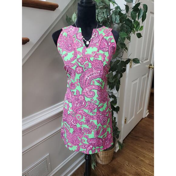 crown & ivy Dresses & Skirts - Crown & Ivy Women's Multicolor Polyester V-Neck Sleeveless Knee Length Dress PM